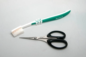 An old toothbrush An old toothbrush