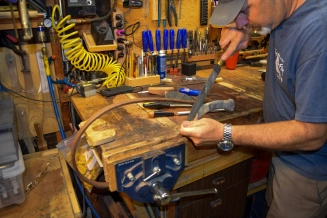 Shaped using rasps, files and hand sanding Shaped using rasps, files and hand sanding