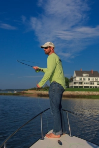 Casting from the stern Casting from the stern