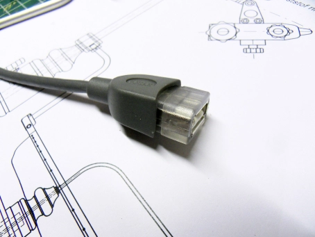 Standard female USB connector Standard female USB connector