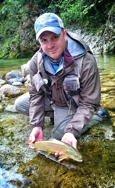 Presenting a brown trout Presenting a brown trout
