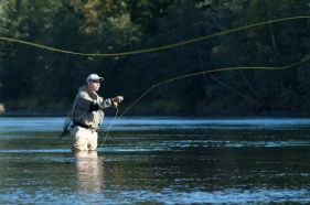 Casting in a stream Casting in a stream