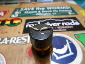 An articulated wax worm An articulated wax worm