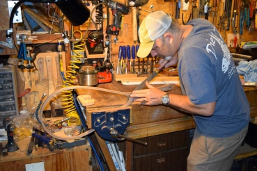 Shaping the handle Shaping the handle