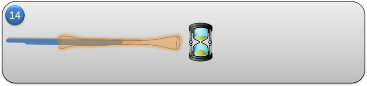 Step 14 - Keep the shrink tube in the pulled position until you are sure the coating is no longer liquid. Step 14 - Keep the shrink tube in the pulled position until you are sure the coating is no longer liquid.
