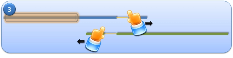 Step 3 - Remove the coating. Step 3 - Remove the coating.