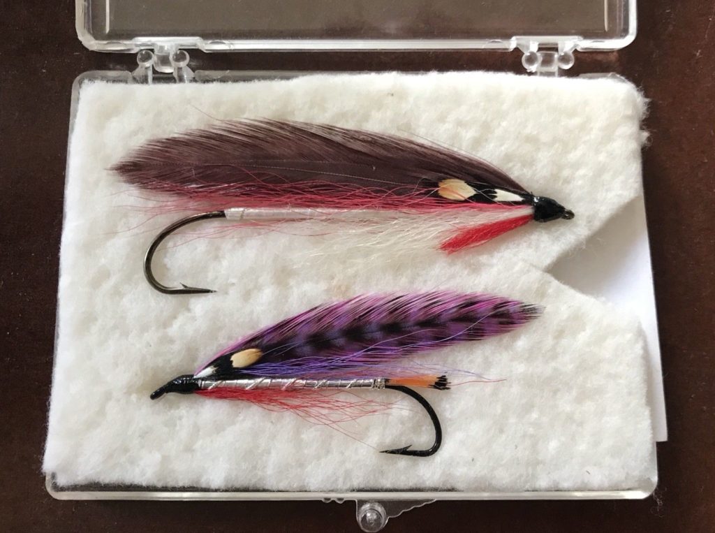 Mike Martinek Dun Smelt and Purple Perch streamers