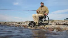 Video thumb for Coastal fishing from a wheelchair