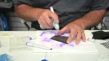 Video thumb for Air Brushing Feathers with Copic Markers