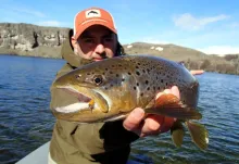 Video thumb for Fishing with gamarus in Patagonia - Rodeo Los Palos Lodge