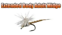 Video thumb for Extended Body Adult Midge Dry Fly