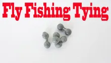 Video thumb for Fly Fishing Tying DIY Lead Eyes part # 02